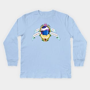 Blue Boat Crew Kids Long Sleeve T-Shirt